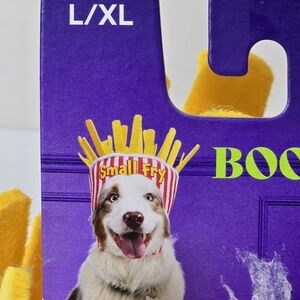 Bootique Dog Costume Small Fry French Fry Hat Sz L XL NWT